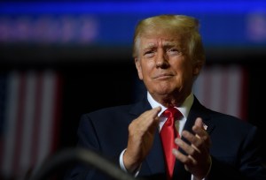 Former President Donald Trump speaks at a Save America Rally to support Republican candidates running for state and federal offices in the state at the Covelli Centre on September 17, 2022 in Youngstown, Ohio.