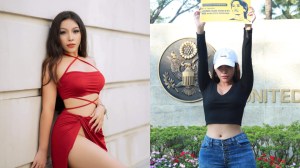 Nang Mwe San adalah model dan mantan dokter yang aktif menentang kudeta militer Junta di Myanmar. Foto diambil dari akun Twitter Nang Mwe San.