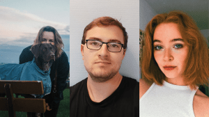Bilder von drei jungen Menschen, Studenten, die BAföG beziehen, spüren die Inflation und gestiegenen Energiepreise besonders stark