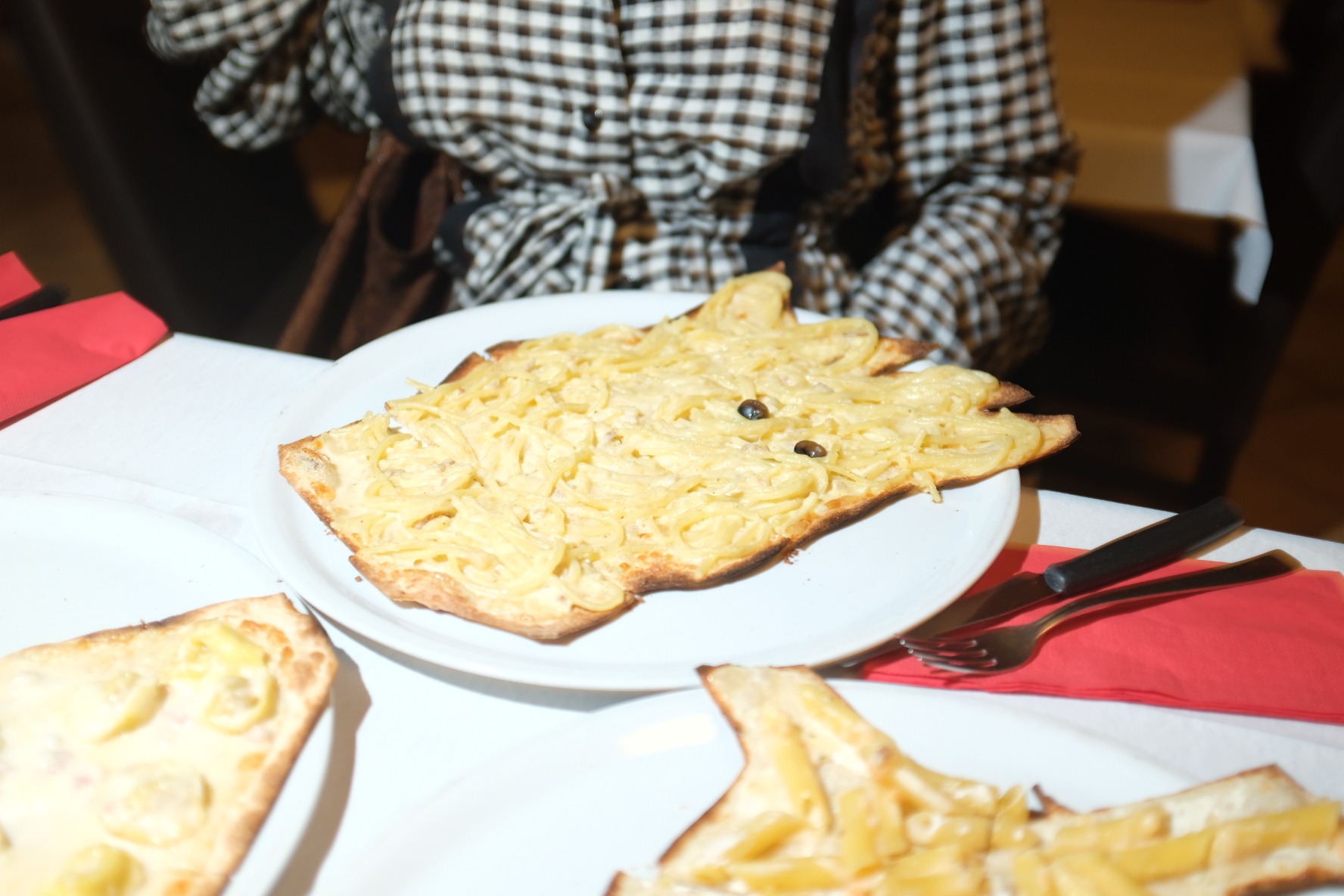 Pizza con carbonara .JPG