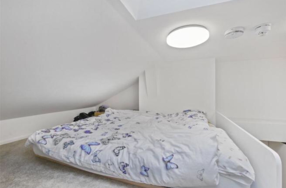 Bed in mezzanine floor of one-bed for rent in Deptford, London