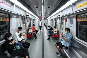 SOME CHINESE CITIES HAVE EASED RULES ON MANDATORY COVID TESTS FOR PUBLIC TRANSPORT. PHOTO: CNS/AFP​
