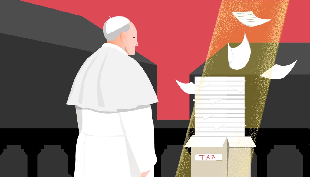 Illustrazione tasse vaticano