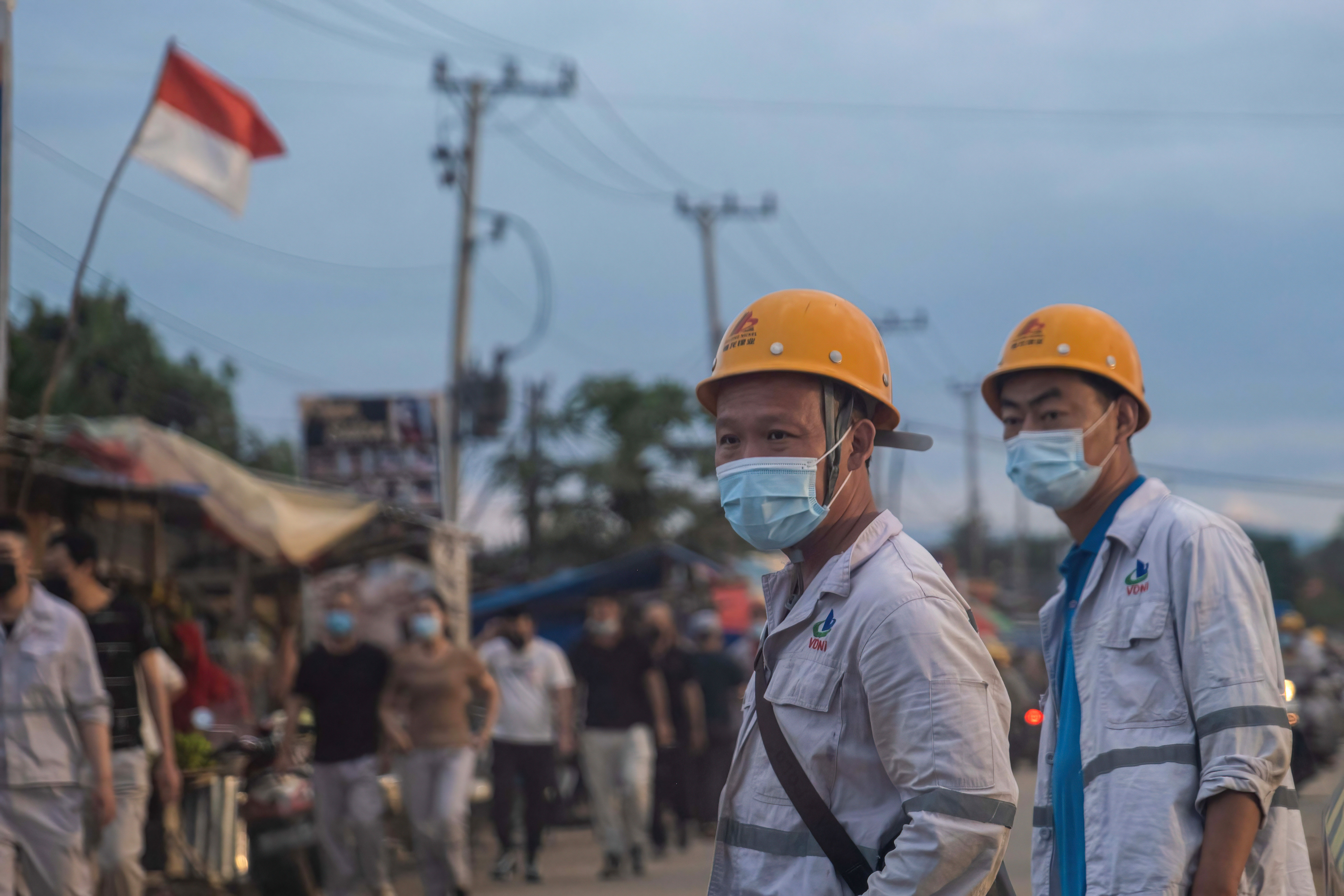 TKA di Virtue Dragon Nickel Industry yang juga milik Delong Jiangsu. Foto: Andry Denisah/SOPA Images/Lightrocket via Getty Images