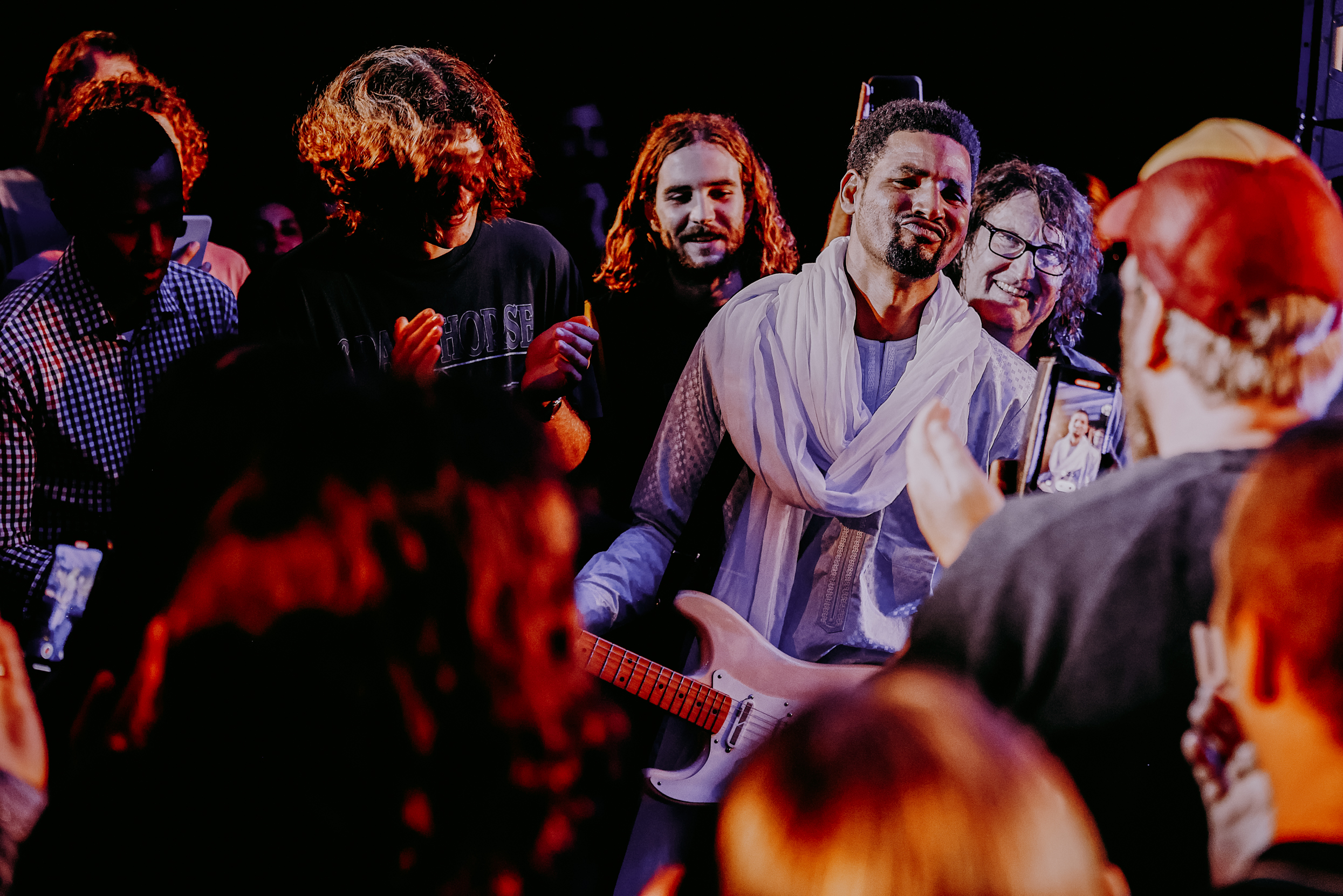 Mdou Moctar performing at the Sydney Opera House (image by Maria Boyadgis)