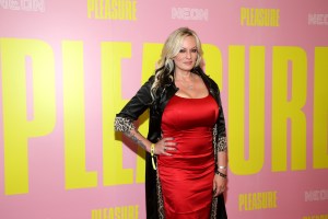 Stormy Daniels attends the Los Angeles Premiere Of Neon's "Pleasure" at Linwood Dunn Theater on May 11, 2022 in Los Angeles, California.
