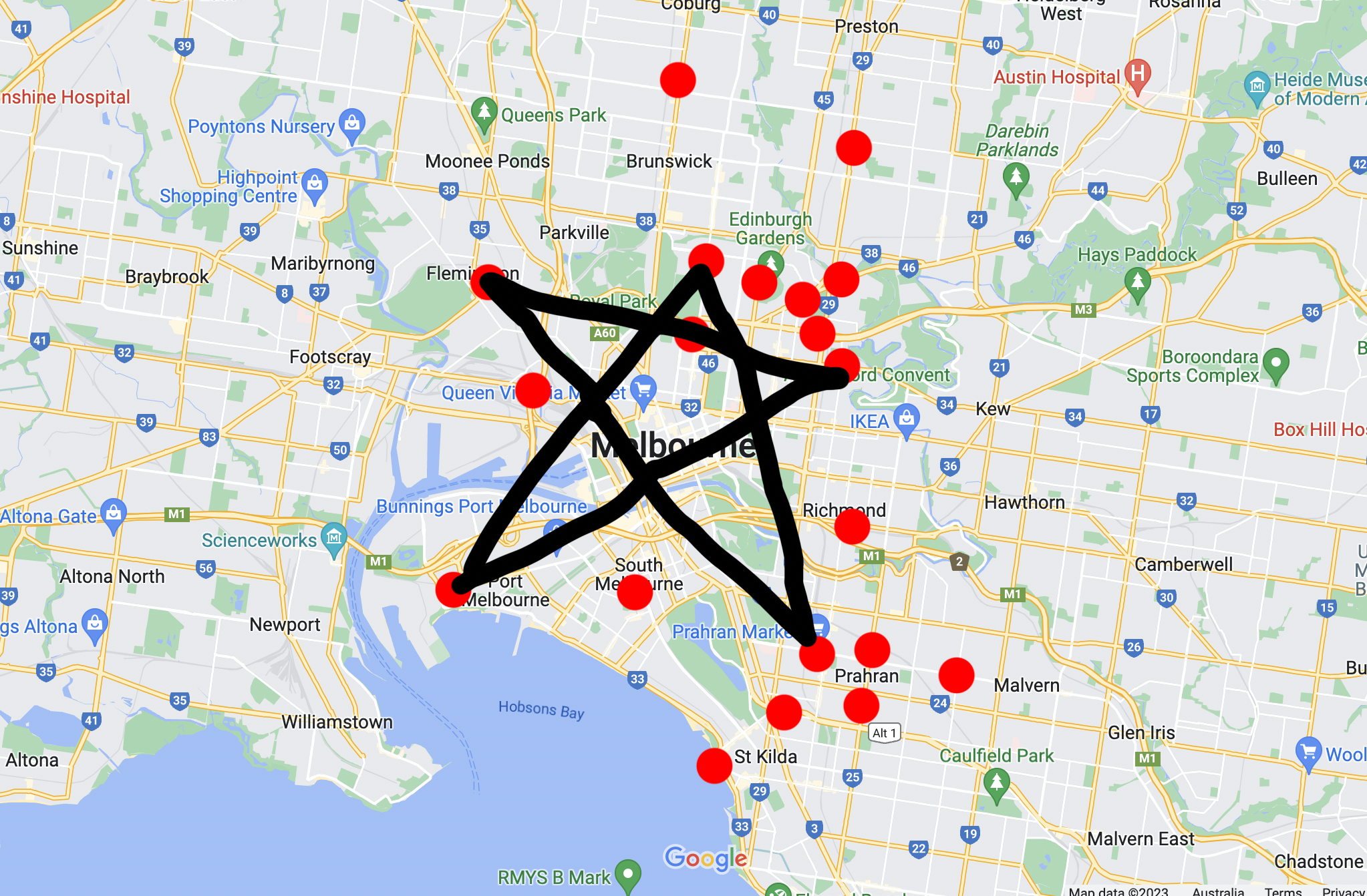 pentagram four of melbourne