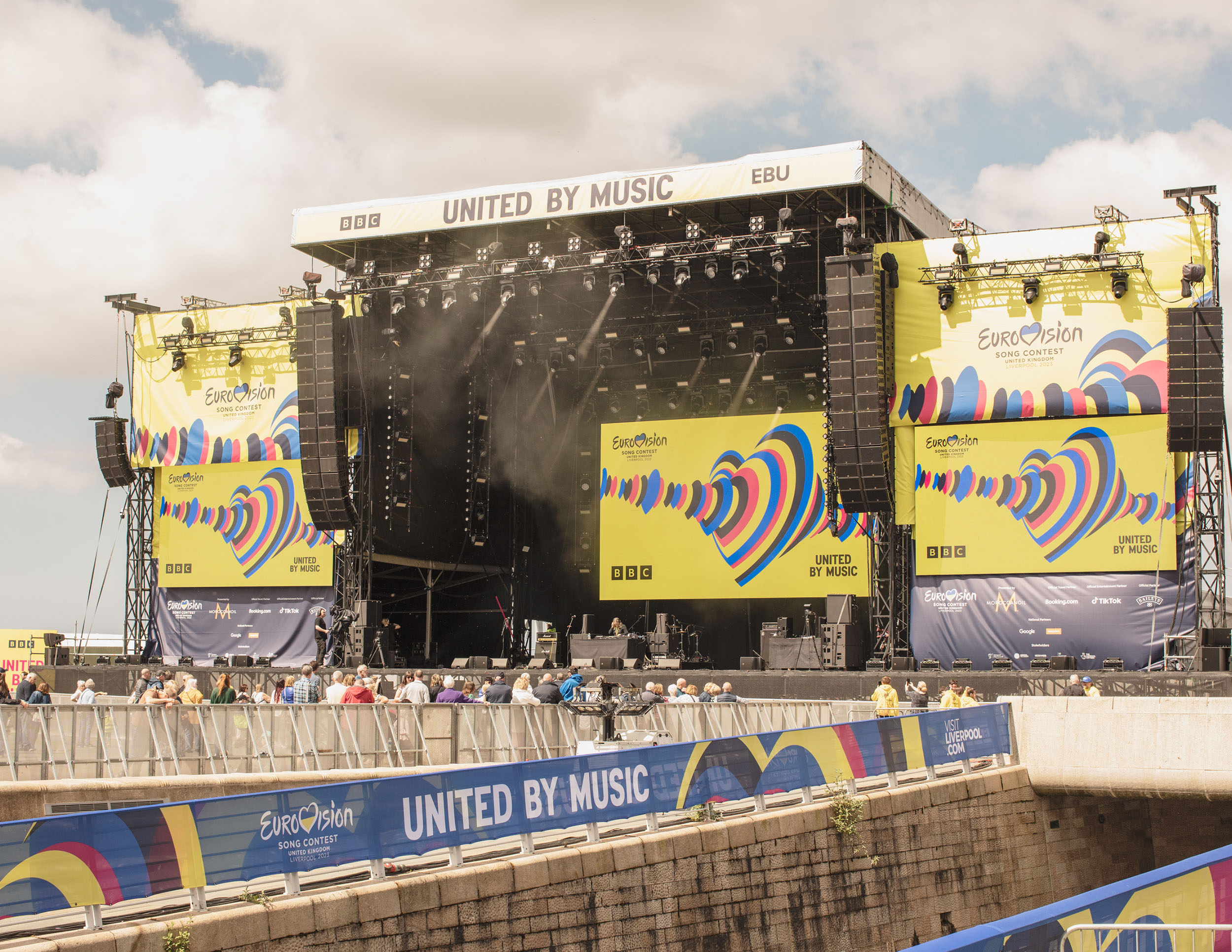 Eurovision 2023 in Liverpool: The stage at the Eurovillage