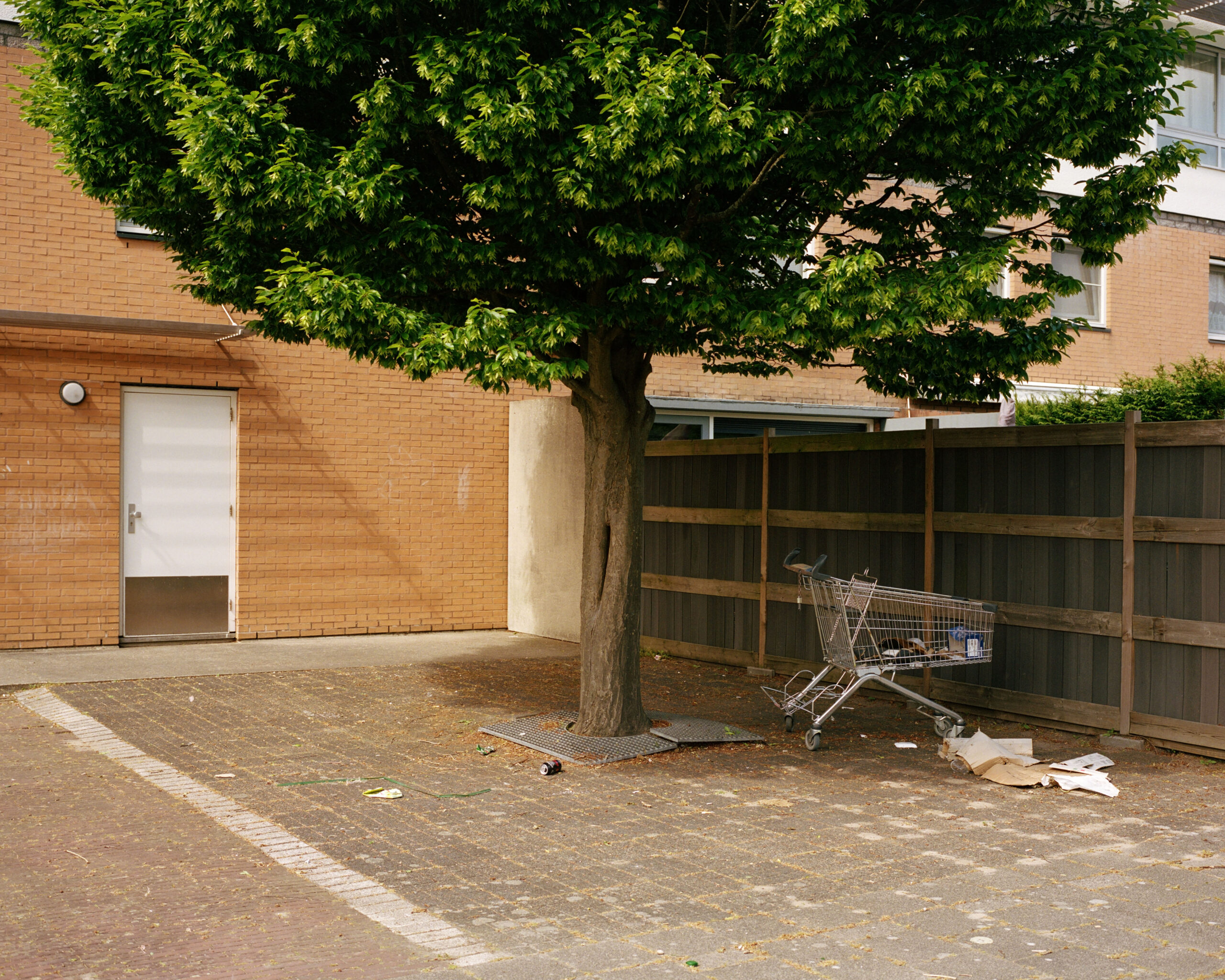 De winkelwagen die er al jaren staat