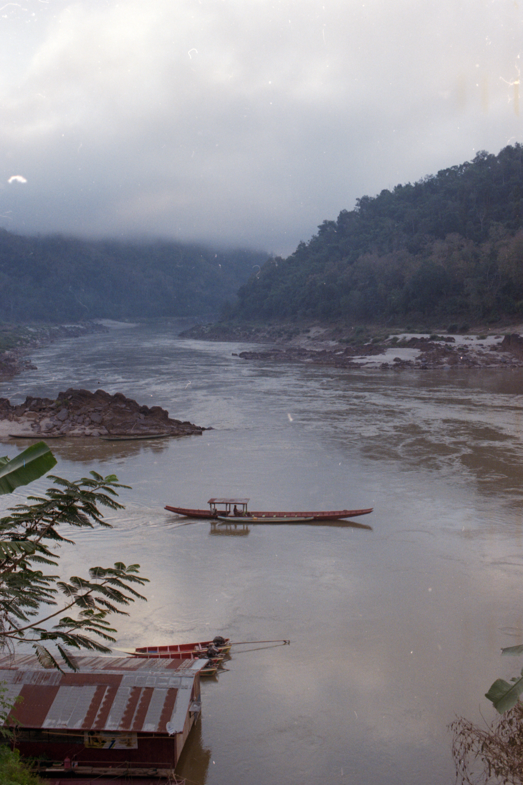 Boats sailing Mekong River