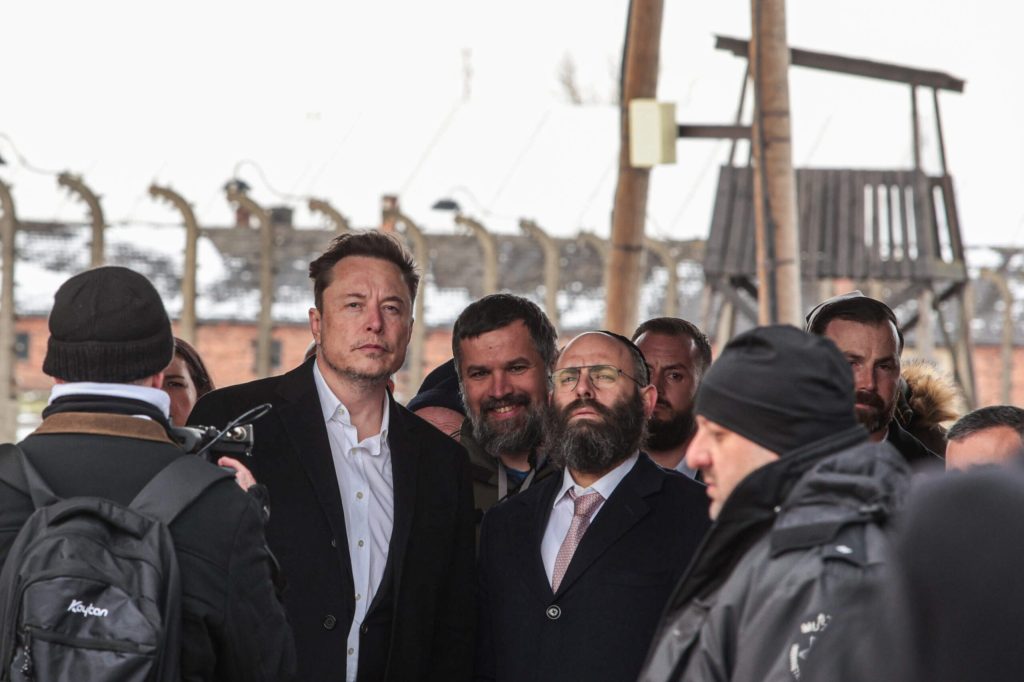 Elon Musk Visits Auschwitz While Allowing Antisemitism to Surge on X