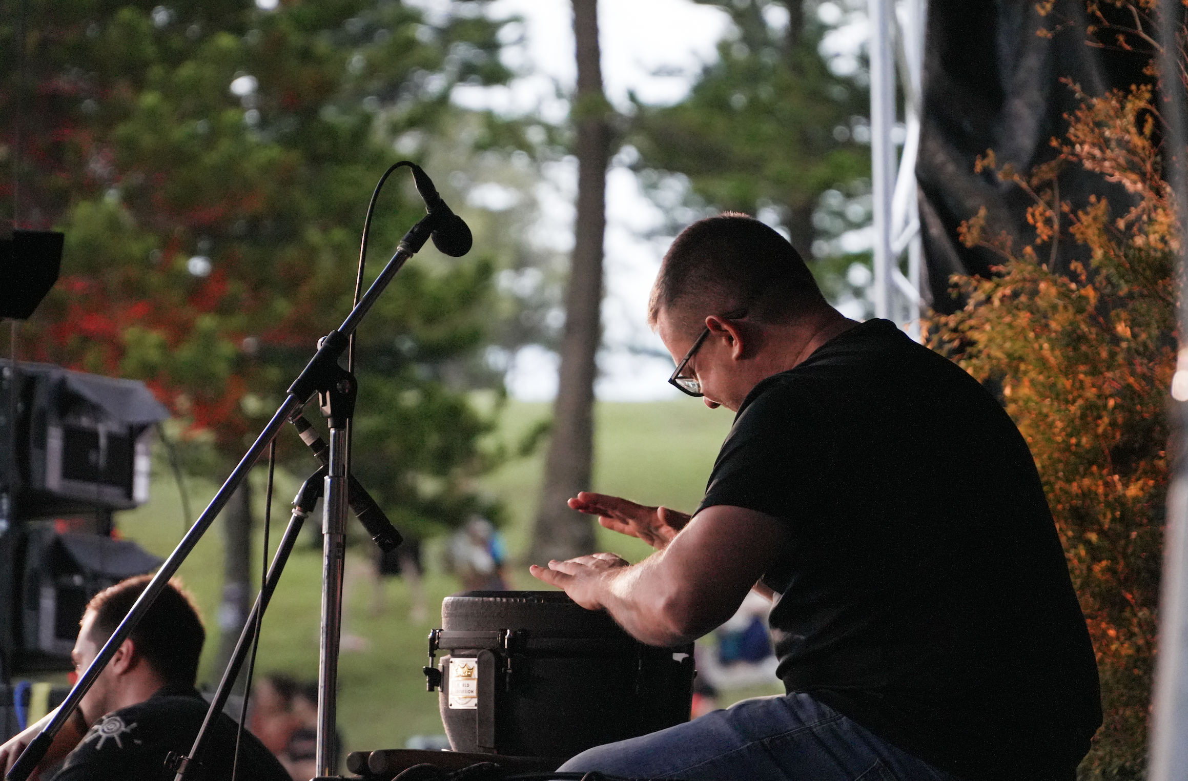 A percussionist