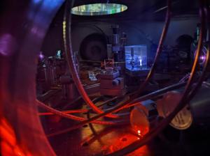 scientists precisely measure the energy needed to excite the thorium-229 nucleus, which is the core of a future nuclear clock. Chuankun Zhang/JILA.
