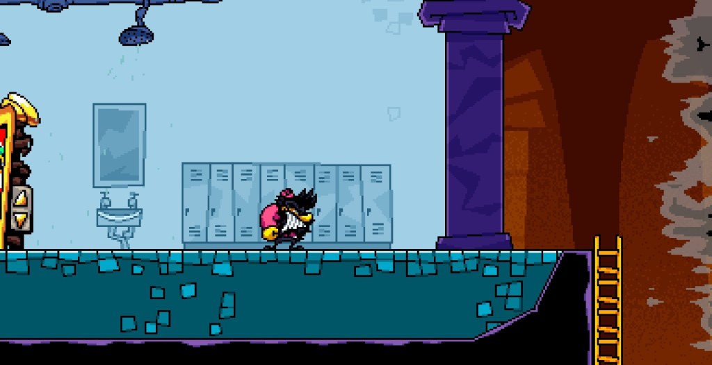 Anton in the main hub of Antonblast