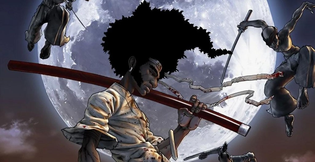 Afro Samurai KEy art for Waypoint Wishlist anime