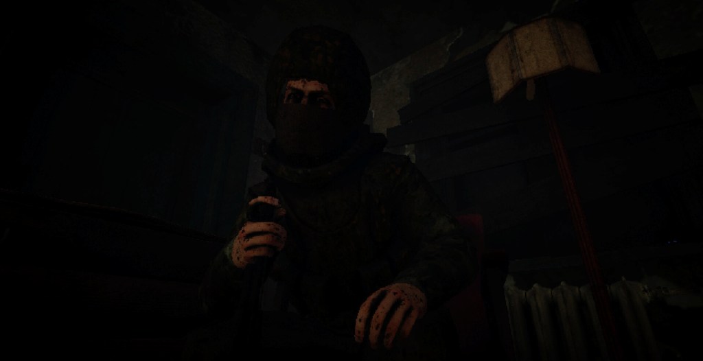 A solider in the room during a game of Durak in 'DECKLINE'