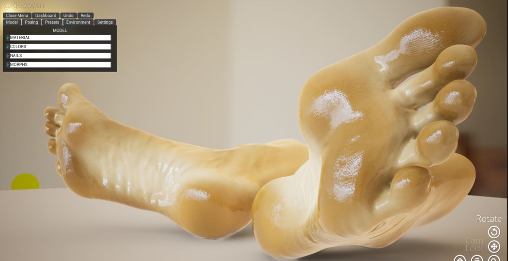 Steam Users Unironically Like This Feet Posing Tool