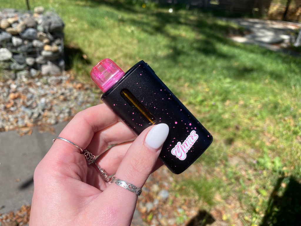 Yumz Lemon Cake Sativa THC Disposable Vape Review: Are You Too Yellow to Try This One?
