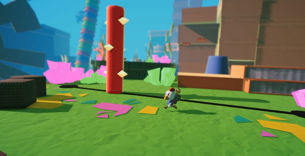 Chick and Nugget exploring the world of PaperKlay