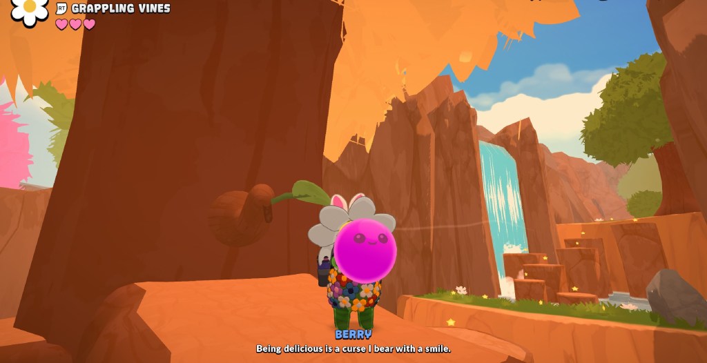 Holding a berry in Teeto