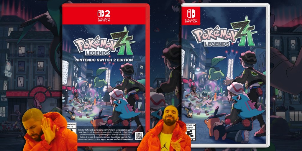'Pokemon Legends Z-A Switch 1 vs Switch 2 Box Difference