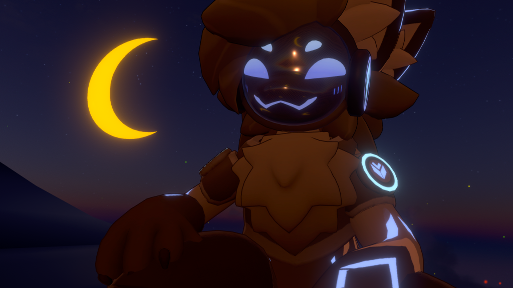 The Chibigen Protogen avatar for 'VRChat'