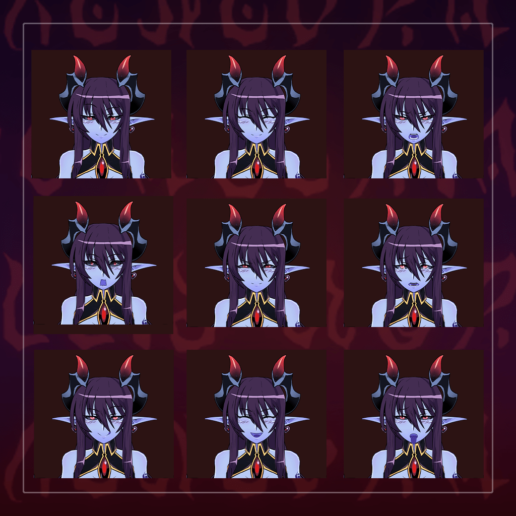 The Demon from 'Monster Girl Encyclopedia' in 'VRChat,' as created by guminit