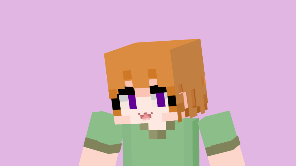 An example Live2D 'Minecraft' VTuber from Arthur Dreamur's avatar base.