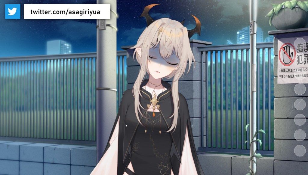 A demonstration of a VTuber in VTube Studio