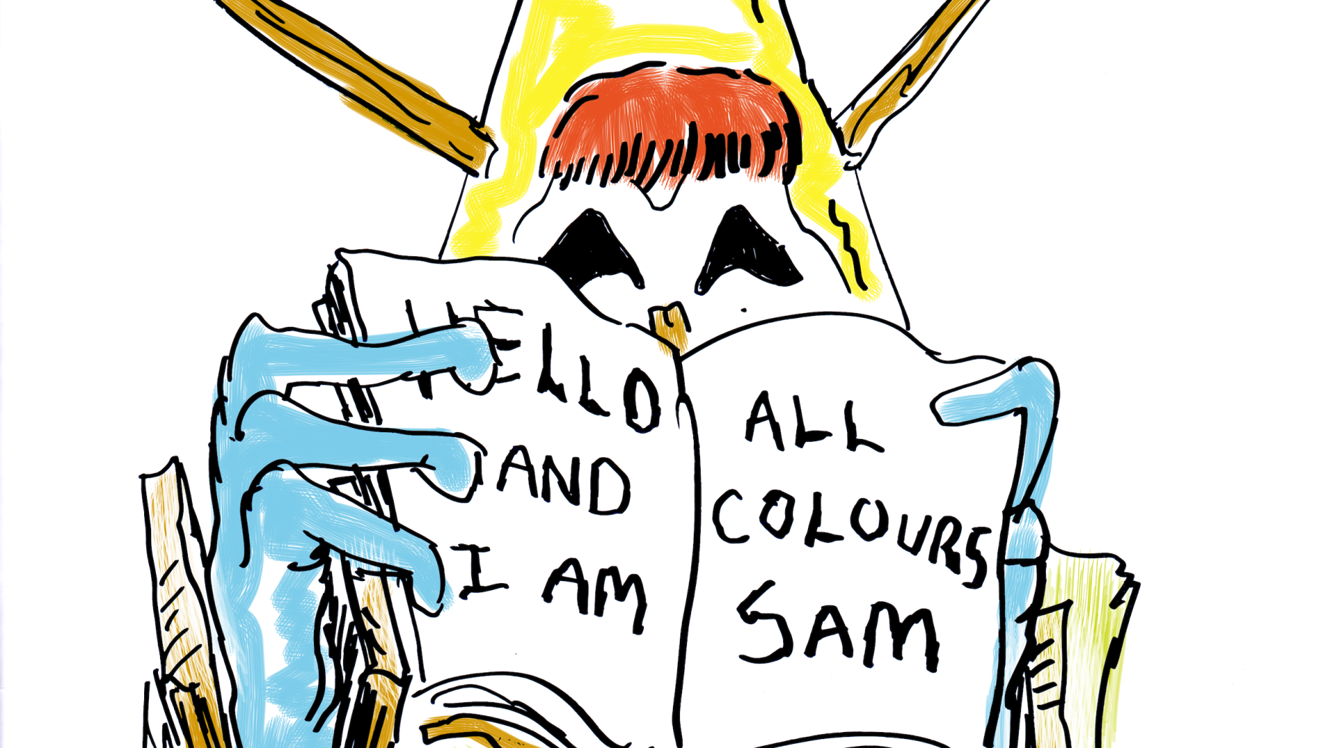 An illustration of a clown