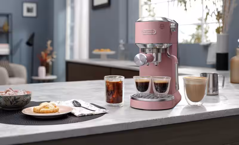 Sick of Silver? You Can Get the New De’Longhi Espresso Machine in Candy-Colored Pastels, Too.