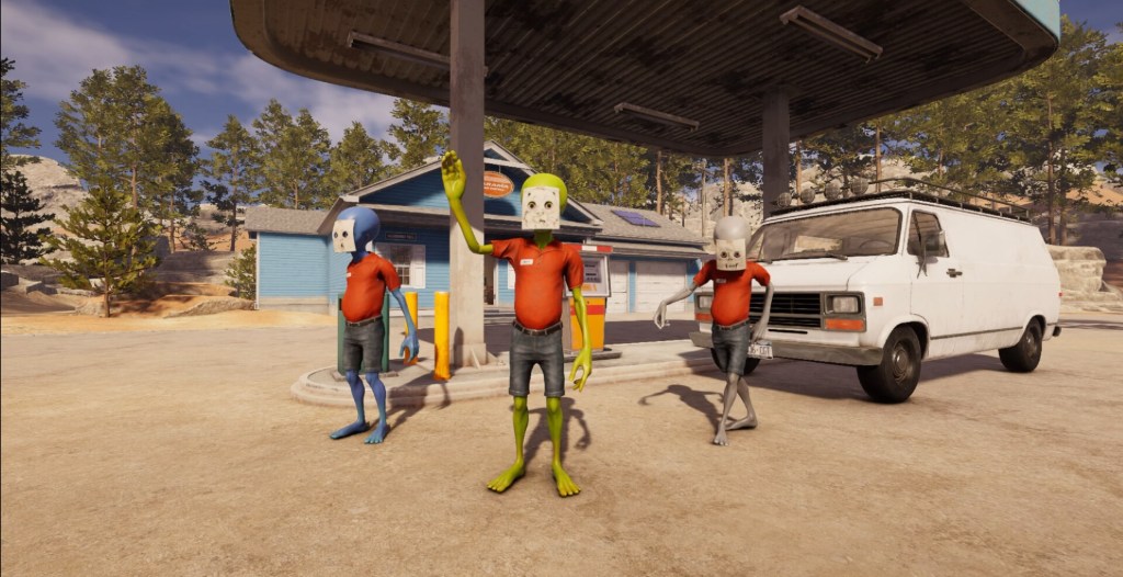 Running a Gas Station With My Friends? Sounds Great. Doing It as Aliens in ‘Roadside Research’? Even Better