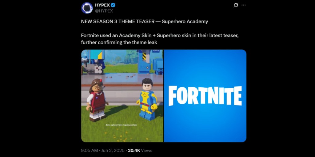 'Fortnite' Chapter 6 Season 3 LEGO Teaser