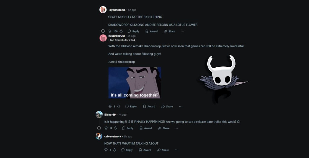 'Hollow Knight' Fans React to 'Silksong' File Updates